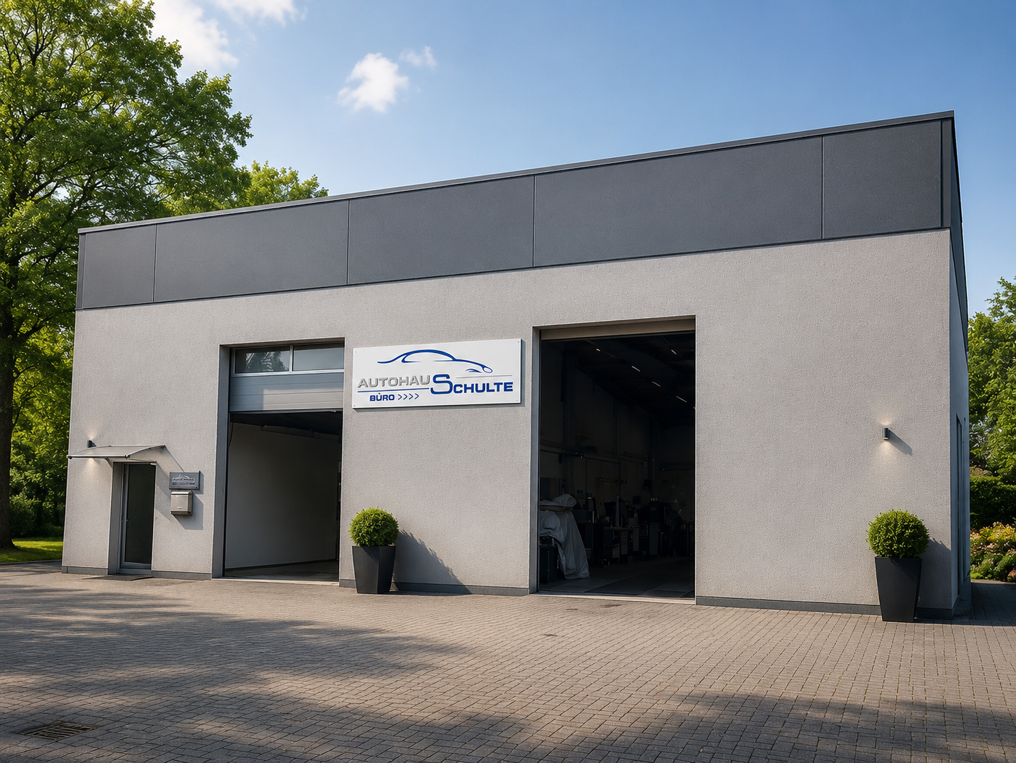Aufgereihte Gebrauchtwagen